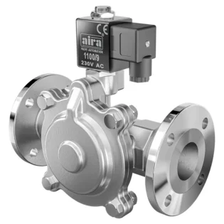 2-2 Way Pilot Operated Diaphragm Type Flanged Solenoid Valve