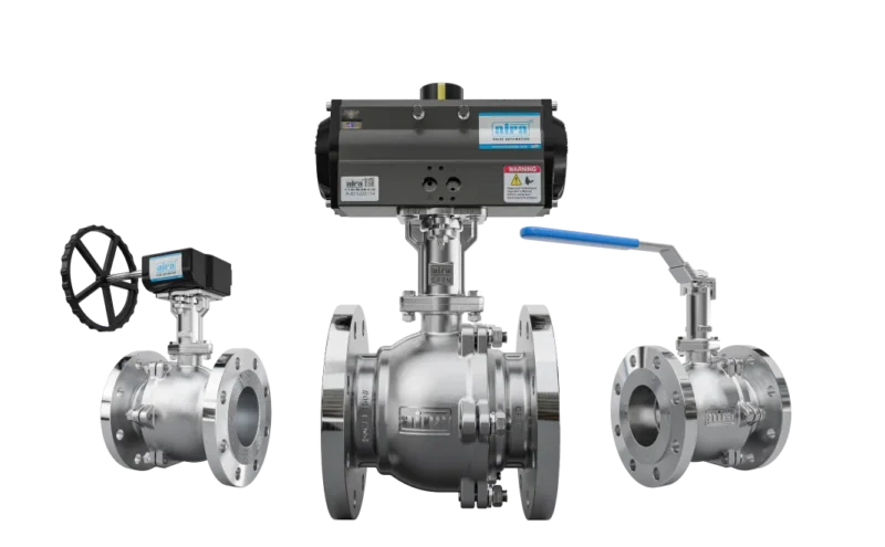 2 Piece Extended Shaft Flanged End Ball Valve