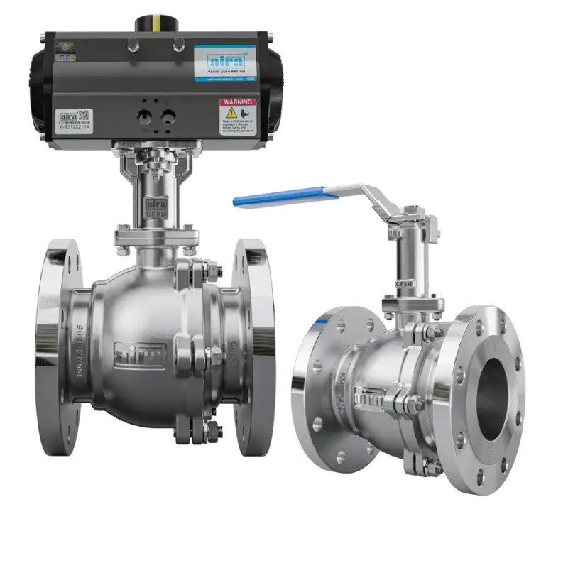 2 Piece Extended Shaft Flanged End Ball Valve - Image 6