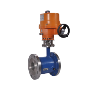 MOTORISED 2 WAY JACKETED DESIGN BALL VALVE WITH ELECTRICAL ACTUATOR