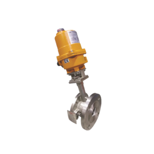 Motorised flush bottom reduce bore ball valve with electrical actuator