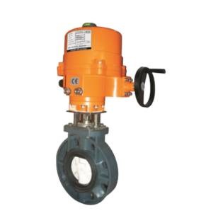 Motorised UPVC Butterfly Valve with Electrical Actuator | Cair Euromatic
