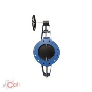 Fabricated double flange damper butterfly valve