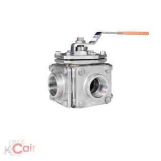 Multi port design 3 & 4 way ball valve
